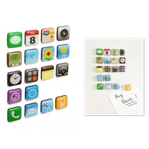 iPhone Temal Buzdolab Magnetleri (18 Adet)