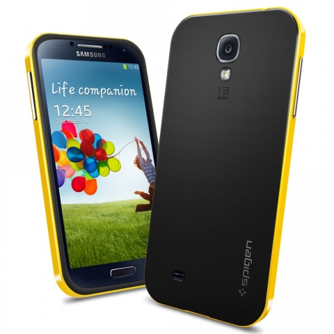 Spigen Samsung Galaxy S4 Case Neo Hybrid-Reventon Yellow