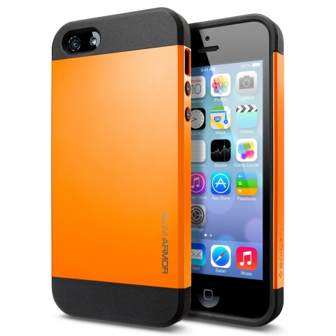 Spigen iPhone 5 / 5S Case Slim Armor Color-Tangeria Tango