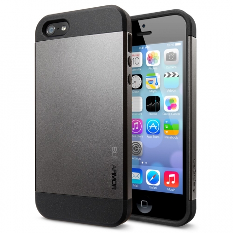 Spigen iPhone 5 / 5S Slim Armor Case-Gun Metal