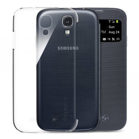 Spigen Samsung Galaxy S4 Case Flip Mate-Crystal Clear