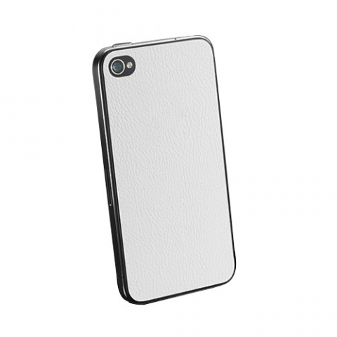 Spigen iPhone 4 / 4S Skin Guard-Leather Pattern White