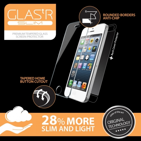 Spigen iPhone 5 Screen Protector GLAS.tR SLIM Premium Tempered Glass