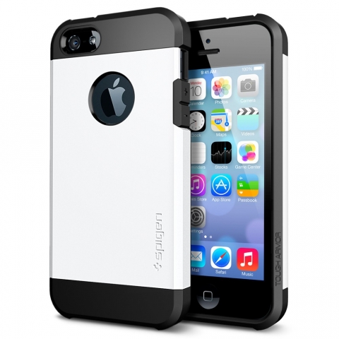 Spigen iPhone 5 / 5S Case Tough Armor-Smooth White