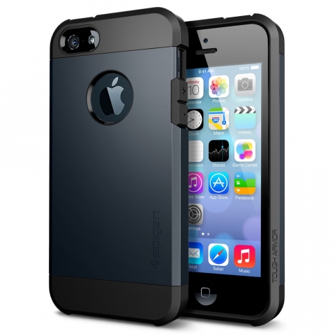 Spigen iPhone 5 / 5S Case Tough Armor-Metal Slate