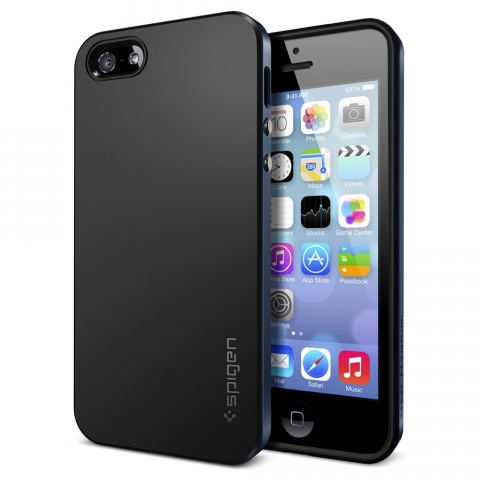 Spigen iPhone 5 / 5S Case Neo Hybrid-Metal Slate