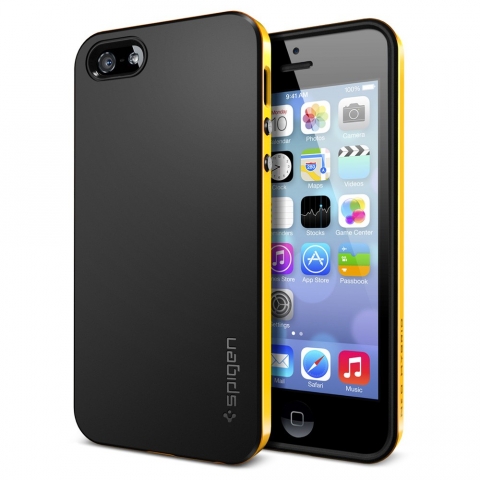 Spigen iPhone 5 / 5S Case Neo Hybrid-Reventon Yellow