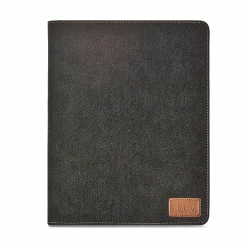 iLuv Great Jeans Portfolio Case for iPad 4, iPad 3 ve iPad 2-Siyah