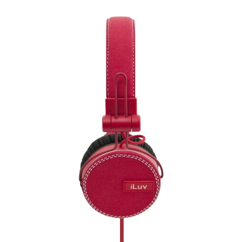 iLuv ROCKefeller-High Fidelity Stereo Headphone with SpeakEZ (Krmz)