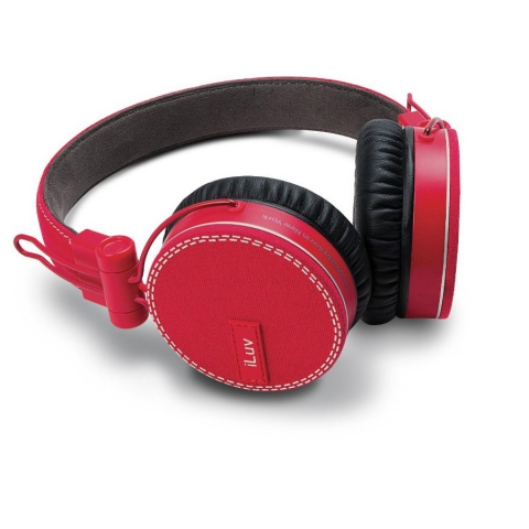 iLuv ROCKefeller-High Fidelity Stereo Headphone with SpeakEZ (Krmz)