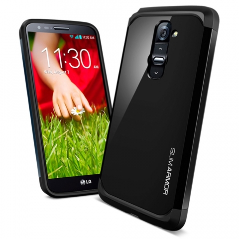 Spigen LG G2 Case Slim Armor-Smooth Black