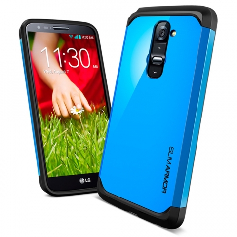 Spigen LG G2 Case Slim Armor-Dodger Blue