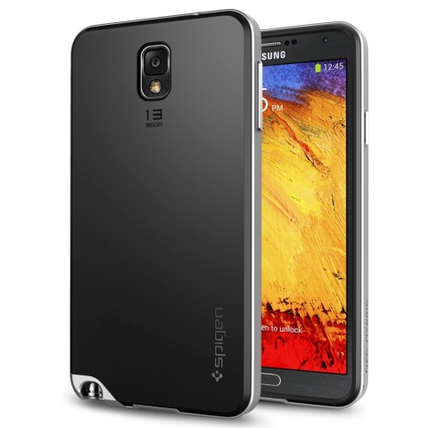 Spigen Galaxy Note 3 Case Neo Hybrid-Satin Silver
