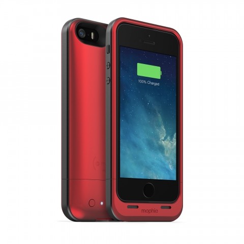 Mophie iPhone 5 / 5S arjl Klf Air 1700 mAh, Krmz