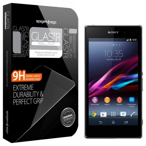 Spigen Sony Xperia Z1 Screen Protector GLAS.tR SLIM Cam Ekran Koruyucu