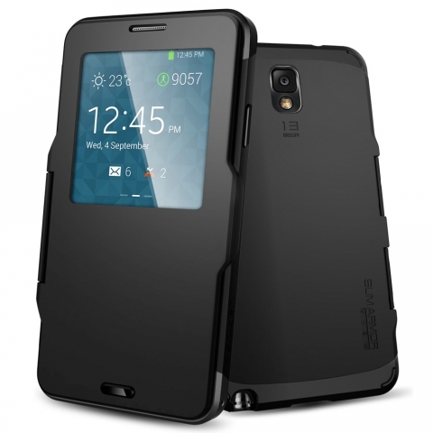 Spigen Galaxy Note 3 Case Slim Armor View-Black