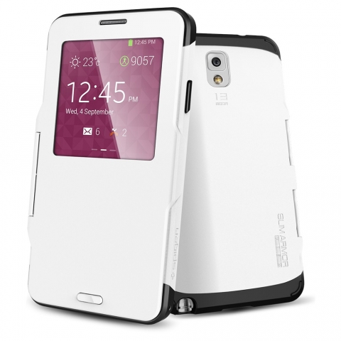 Spigen Galaxy Note 3 Case Slim Armor View-White