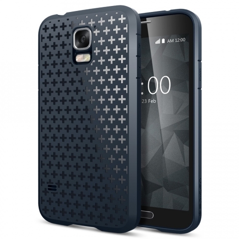Spigen Samsung Galaxy S5 Case Ultra Fit Capsule-Metal Slate