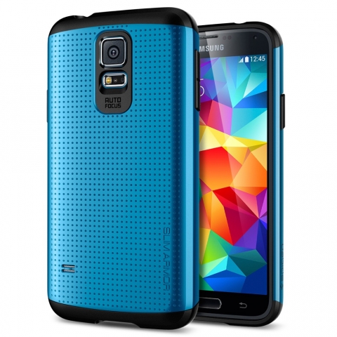 Spigen Samsung Galaxy S5 Case Slim Armor-Electric Blue