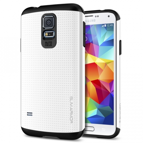 Spigen Samsung Galaxy S5 Case Slim Armor-Shimmery White