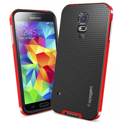 Spigen Samsung Galaxy S5 Case Neo Hybrid-Dante Red