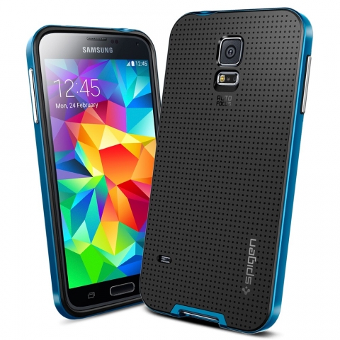 Spigen Samsung Galaxy S5 Case Neo Hybrid-Electric Blue