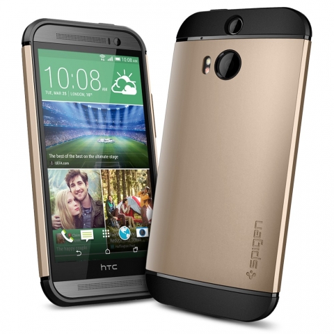 Spigen HTC One (M8) Case Slim Armor-Champagne Gold