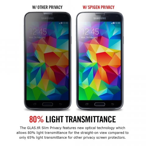 Spigen Galaxy S5 Screen Protector GLAS.tR SLIM Privacy