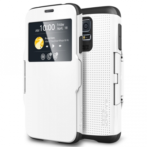 Spigen Galaxy S5 Case Slim Armor View-White