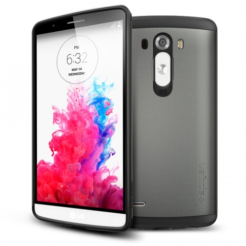 Spigen LG G3 Case Slim Armor-Gun Metal