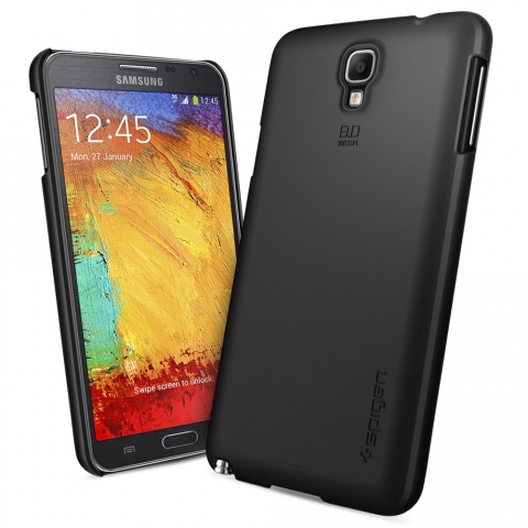 Spigen Galaxy Note 3 NEO Case Ultra Fit-Smooth Black