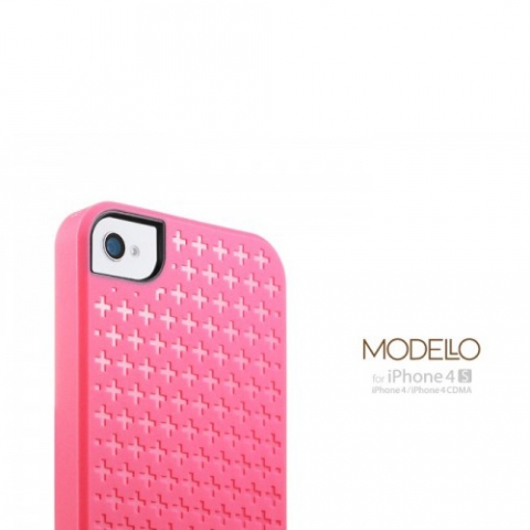 Spigen MODELLO Series for iPhone 4S / 4-Italian Pink