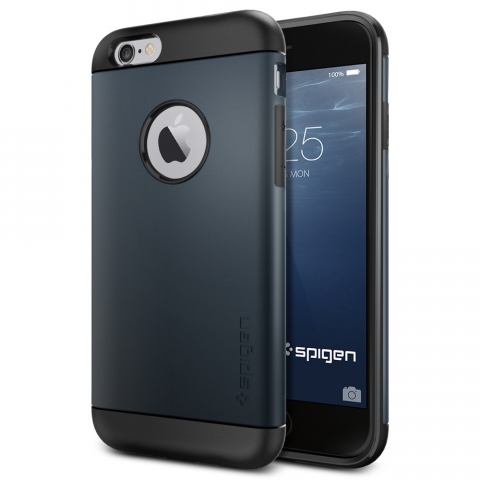 Spigen iPhone 6 / 6S Slim Armor Klf-Metal Slate