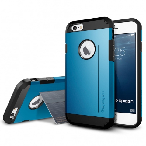 Spigen iPhone 6 Case Tough Armor S (4.7)-Electric Blue