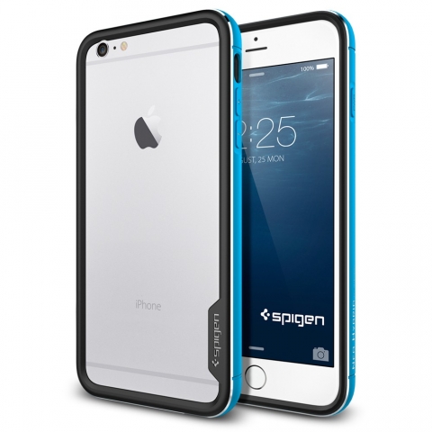 Spigen iPhone 6 Case Neo Hybrid EX Metal Alminyum ereve-Metallic Blue