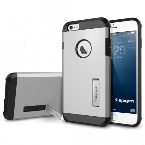 Spigen iPhone 6S Plus / 6 Plus Tough Armor Klf-Satin Silver
