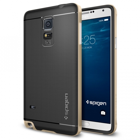Spigen Galaxy Note 4 Case Neo Hybrid-Champagne Gold