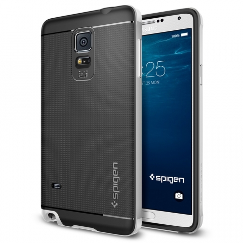 Spigen Galaxy Note 4 Case Neo Hybrid-Satin Silver