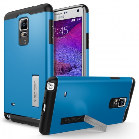 Spigen Galaxy Note 4 Case Slim Armor-Electric Blue