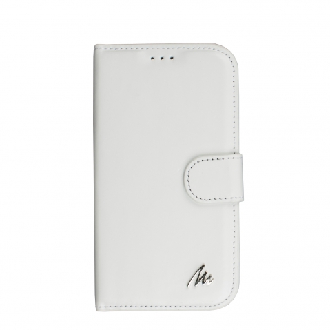 Matra Samsung Galaxy S4 Stand Kartlkl Deri Czdan Klf-uval Beyaz