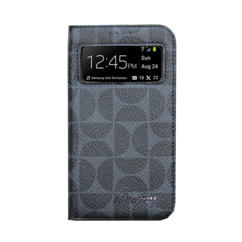 Matra Samsung Galaxy S4 View Flip Deri Klf-Limonta Siyah