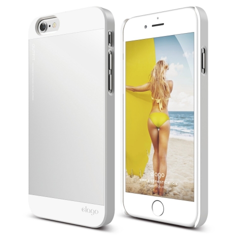 elago S6 iPhone 6 Outfit Alminyum ve Polikarbonat ift Korumal Klf-Gm