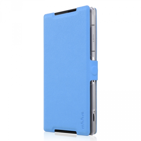 ahha Sony Xperia Z2 REILY Kapakl Klf -Mavi