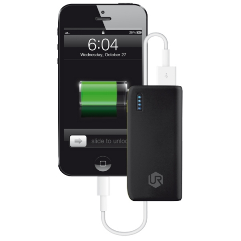 URBAN REVOLT Powerbank 4400mAh Tanabilir arj Cihaz (Siyah/Sar)