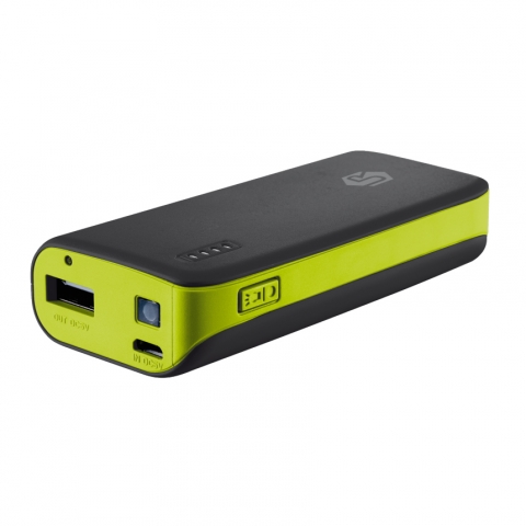 URBAN REVOLT Powerbank 4400mAh Tanabilir arj Cihaz (Siyah/Sar)