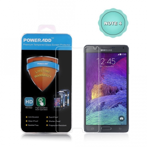 Poweradd Note 4 Temperli Cam Ekran Koruyucu (0.30 mm)