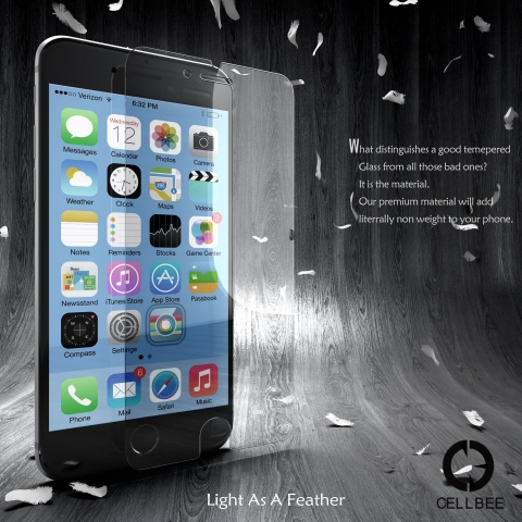 CellBee iPhone 6S / 6 PLUS Temperli Cam Ekran Koruyucu (0.3 mm)