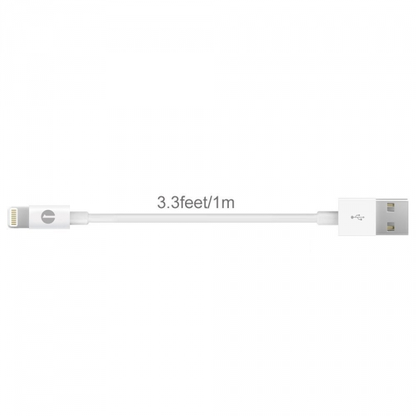 1byone 1 Metre Apple Lightning to USB Kablo-White