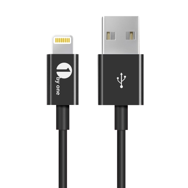 1byone 1 Metre Apple Lightning to USB Kablo-Black