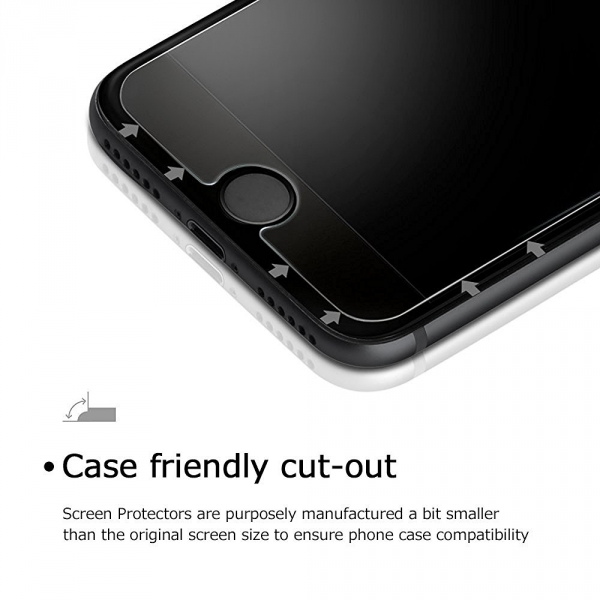 OULUOQI iPhone 7 Temperli Cam Ekran Koruyucu (2 Adet)